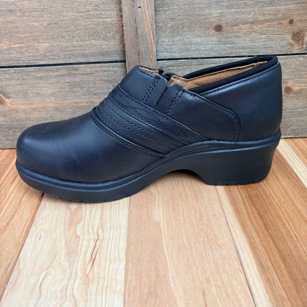 ARIAT #10002368 WOMEN'S STEEL SAFETY TOE BLACK CLOG Sz 7C 7 Wide - Picture 12 of 14